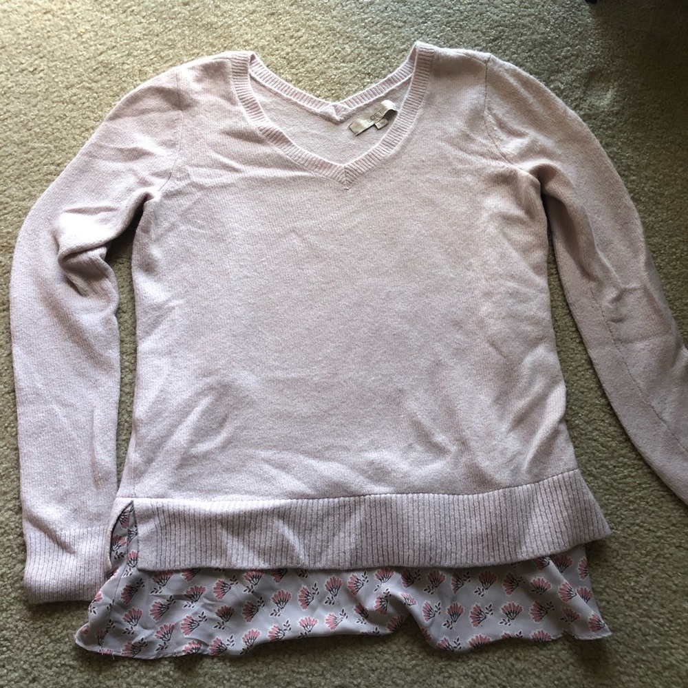 LOFT light purple sweater/ shirt bottom